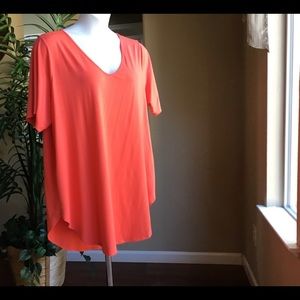 Women’s plus size 3x coral top - NWOT